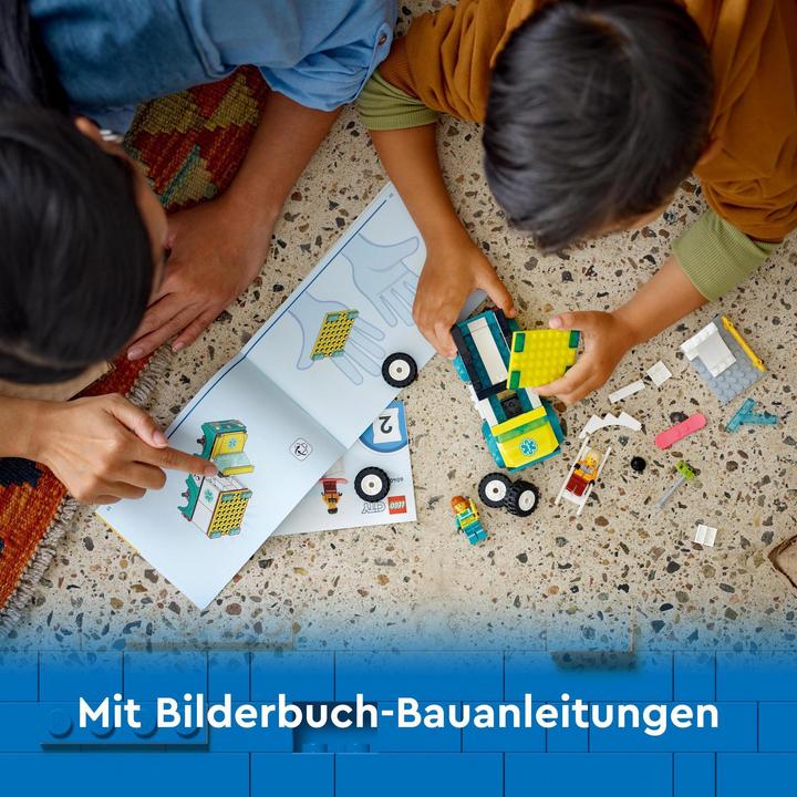 Produktbild LEGO Rettungswagen und Snowboarder (60403, LEGO City)