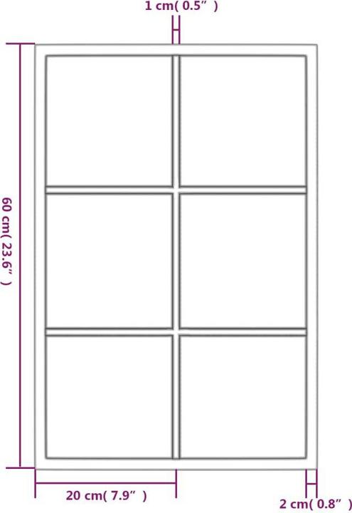 Produktbild VidaXL Vadin (60 x 40 cm)