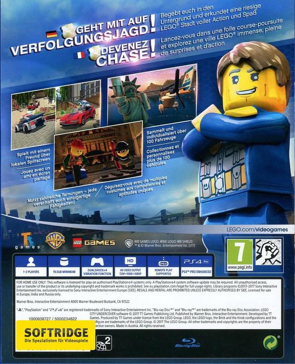 Actual product image WB LEGO City Undercover (PS4, DE)