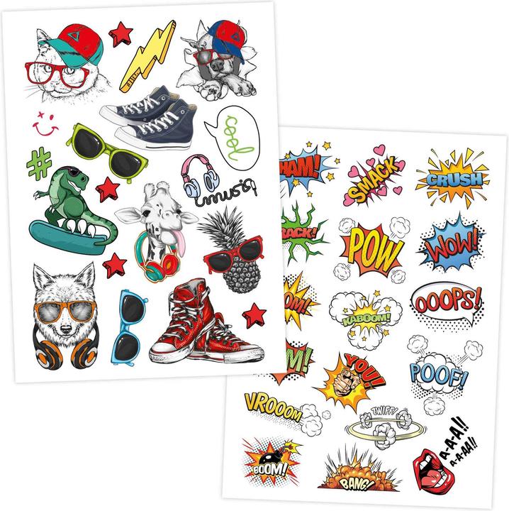 Actual product image Papierdrachen 100 Kindertattoos