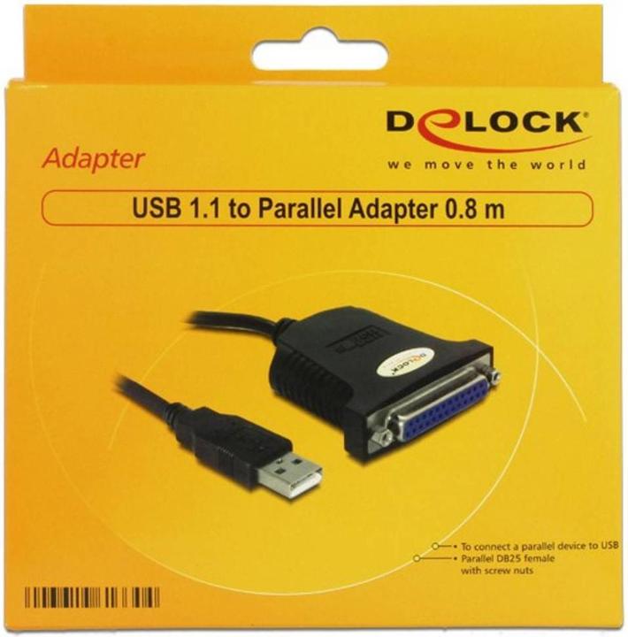 Produktbild Delock USB - Paralell Adapter (0.80 m, Parallel (Drucker))