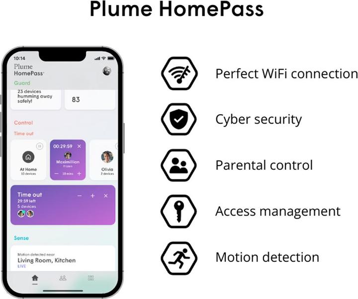 Actual product image Plume SuperPod WiFi 6E