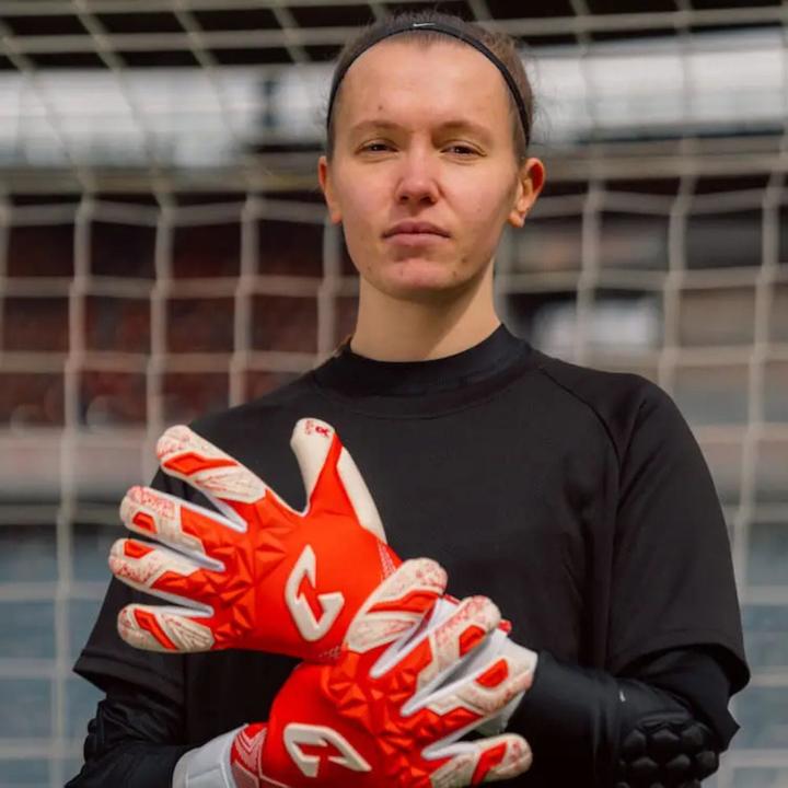 Actual product image Catch & Keep Fussballhandschuhe Pulse X Red Gr. 7 Torwart Goalie Handschuhe (7)