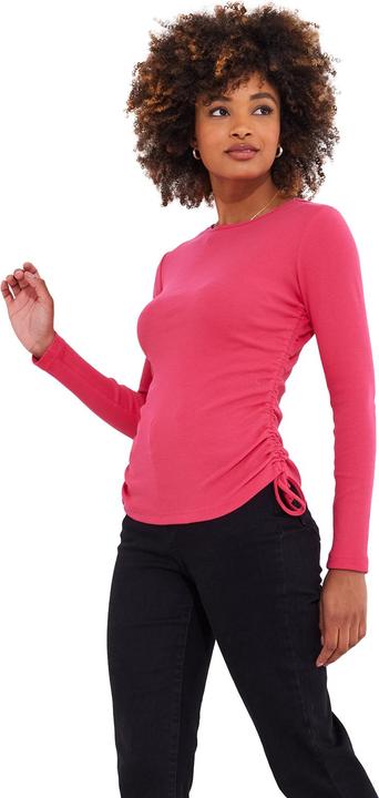 Actual product image Joe Browns Rouched Tie Side Ribbed Long Sleeve Top (42)