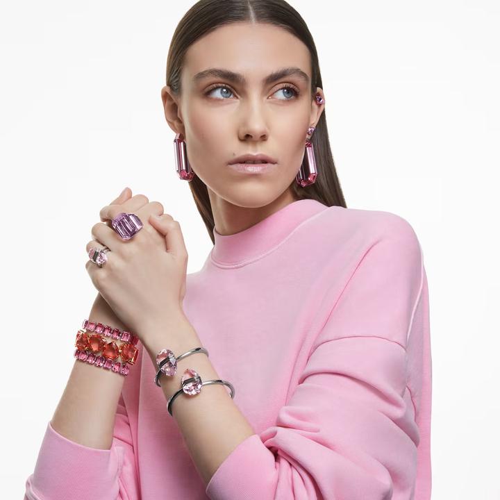 Produktbild Swarovski Lucent Cocktail Ring Oktagon Schliff Rosa (58)