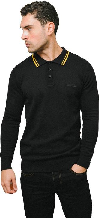 Produktbild Lambretta Poloshirt Mit kontrastfarbenen Streifen Langärmlig (4XL)