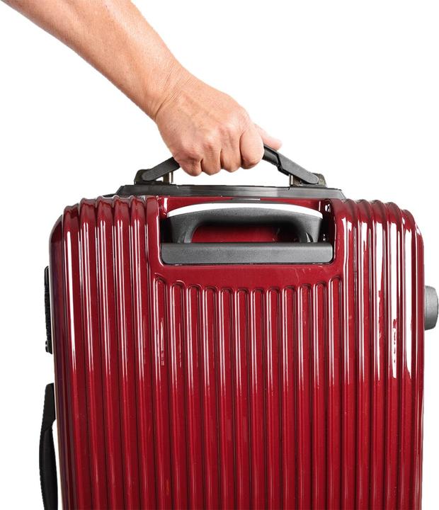 Immagine prodotto Welltravel Set di valigie da viaggio con bilancia, 3 pezzi SCALA bordeaux (L (90 - 115l))