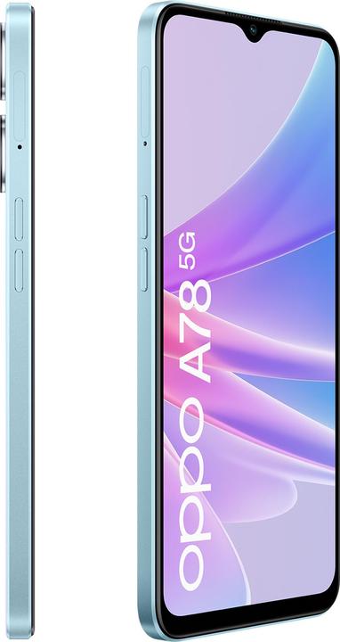 Image du produit OPPO A78 5G DS 4GB RAM 128GB (128 Go, Bleu brillant, 6.56", Double SIM, 50 Mpx, 5G)