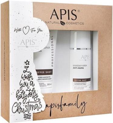 Actual product image Apis Apisset Christmas Set Coffee Shot Bioactive Mask 200ml And Coffee Cream Anti-Aging 100ml (Facial care set)