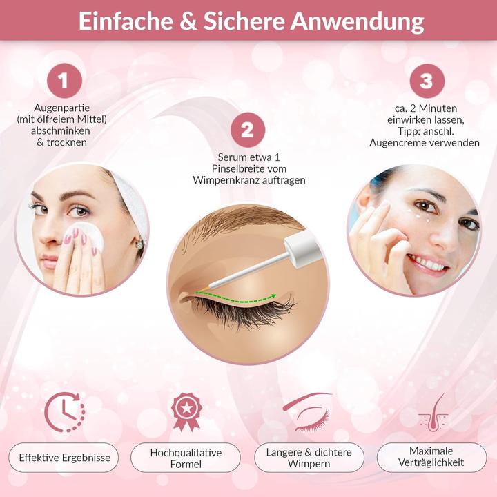 Produktbild Eyecatcha Sensitive Eyelash Serum mit Biotin & Peptiden 3 ml (3 ml)
