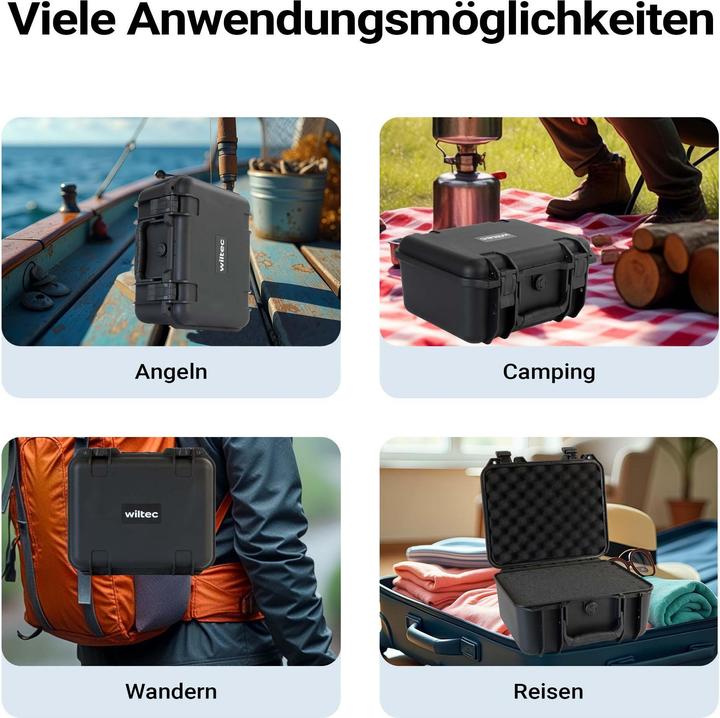 Actual product image Wiltec Universalkoffer 34x31x15,2cm wasserdicht Transportkoffer Schutzkoffer