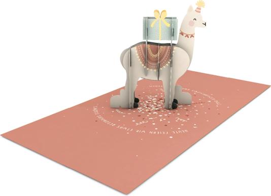 Image du produit Carte pop-up - Aujourd'hui, nous célébrons l'alpaga