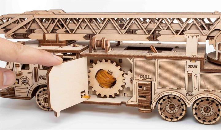 Actual product image Eco Wood Art Fire truck