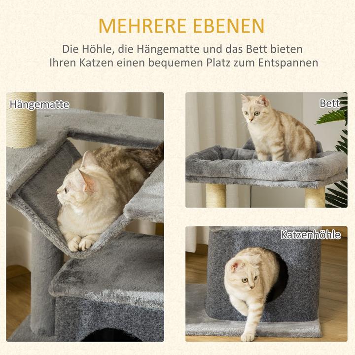 Immagine prodotto Jamb Albero per gatti (90 cm, Grigio e crema)