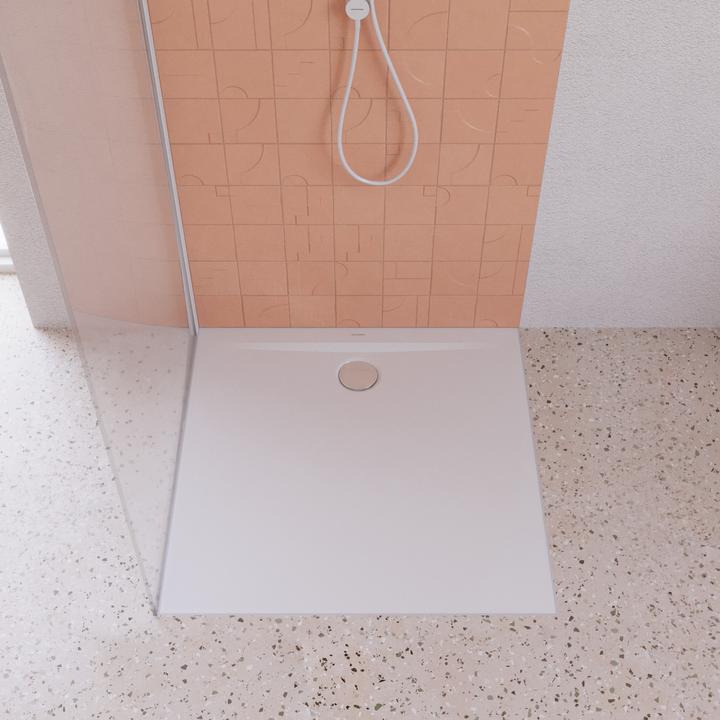 Actual product image Kaldewei Superplan Zero shower tile, 90x90cm, 35240001