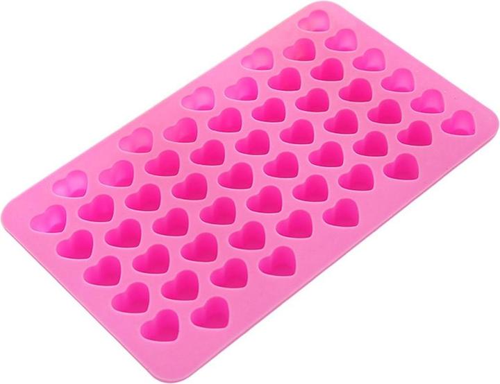 Actual product image König Design Silicone ice cube mould heart 55 grid chocolate rubber bear tray BPA free