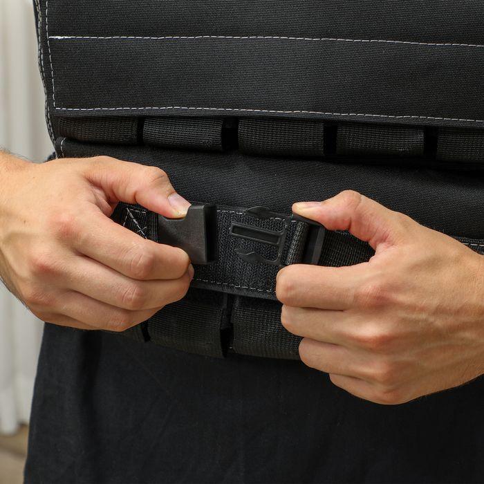Produktbild Swisshandel24 verstellbare Gewichtsweste 20kg mit Reflektierenden Streifen, Trainingsweste
