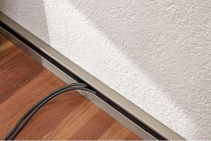Produktbild Elbro Sockelleistenkanal 2400×60×20mm anthrazit Bürste schwarz (Kabelkanal, 240 cm)