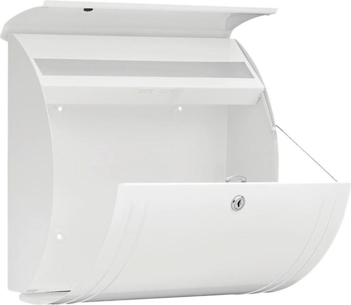 Produktbild Burg Wächter MODENA 857 W Briefkasten Stahlblech Weiss (MODENA 857 W)