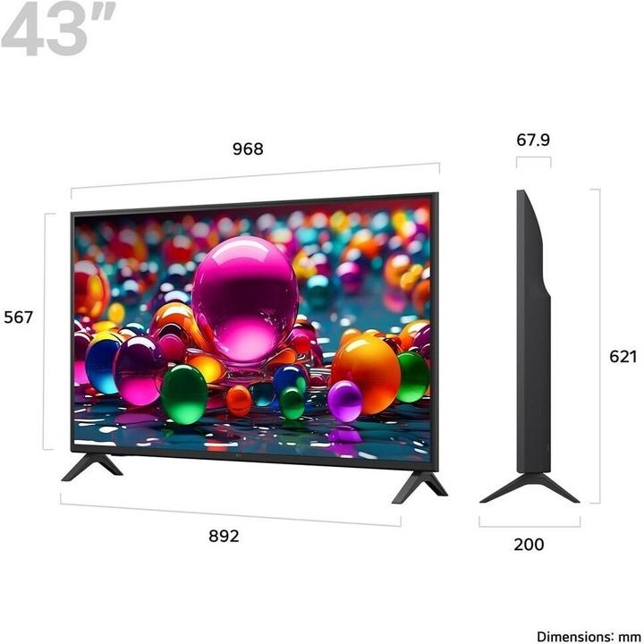 Actual product image LG 43UA75006LA (43", UA75, LED, 4K, 2025)
