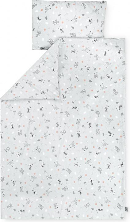 Produktbild Julius Zöllner Kinderbettwäsche Jersey Savanne Grau 100 x 135 + 40 x 60 cm