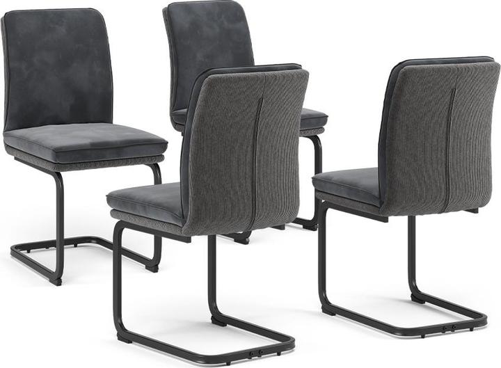 Actual product image Vichy Cantilever chair Eleganza, Anthracite, Set of 4
