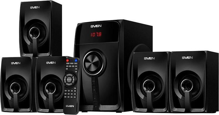 Produktbild Sven Bluetooth-Lautsprecher Lautsprecher HT-202, schwarz (100W, Bluetooth, FM, USB/SD, Display,