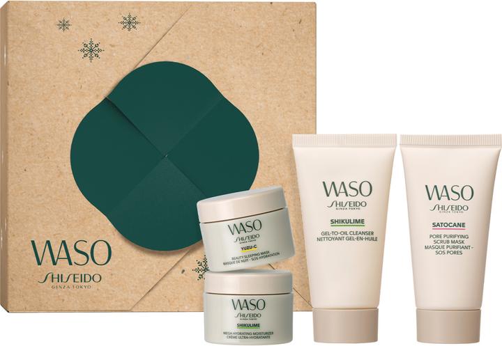 Actual product image Shiseido Waso Christmas 2023 Holiday Kit 4 pcs (Facial care set)