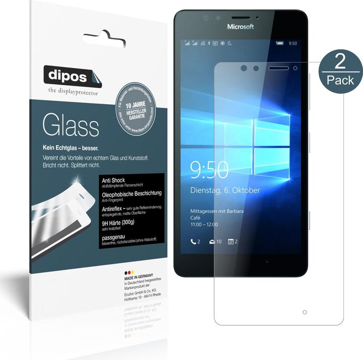 Actual product image Dipos Screen Protector Anti-Shock (1 Piece, Microsoft Lumia 950)