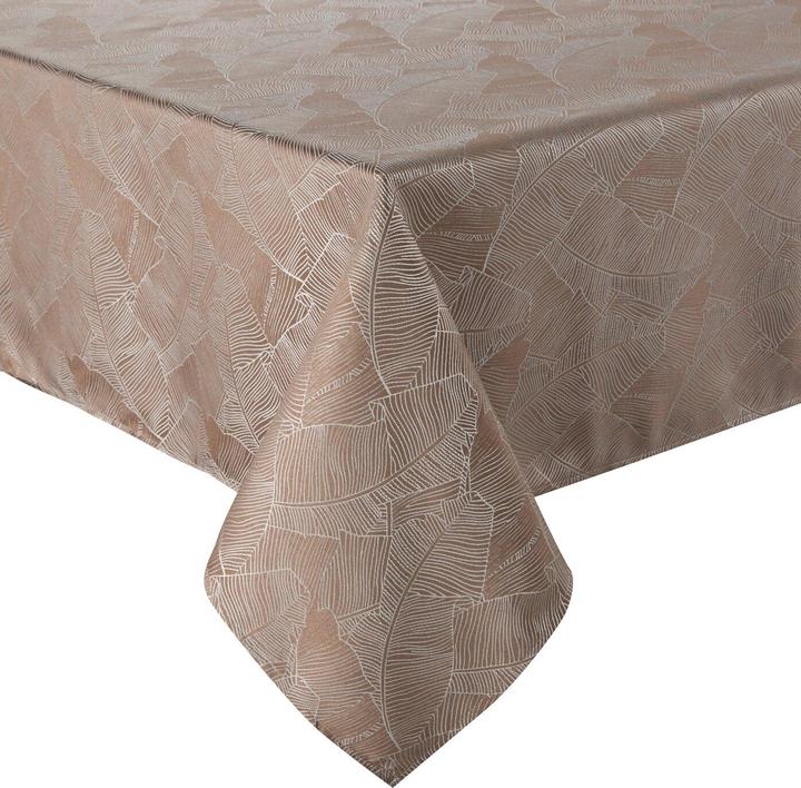 Eurofirany Tovaglia ISLA con motivo jacquard a foglie di banano, 140 x 180 cm (140 x 180 cm)