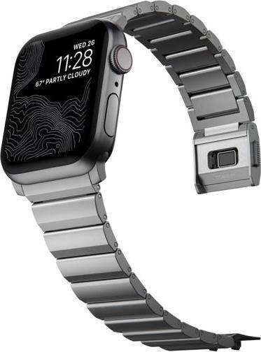 Actual product image Nomad Strap Titanium Silver V2 42/44/45/49mm (35 mm, Titanium)