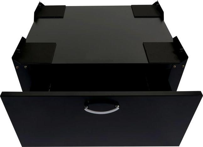Produktbild Mendler Waschmaschinenunterschrank, Sockel Podest Erhöhung Untergestell, Schublade 33x61x52cm schwarz
