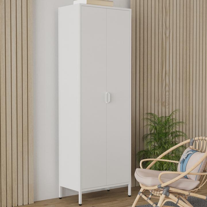 Produktbild VCM Stahl Schrank Büroschrank Flokas XL (60 x 35 x 180 cm)