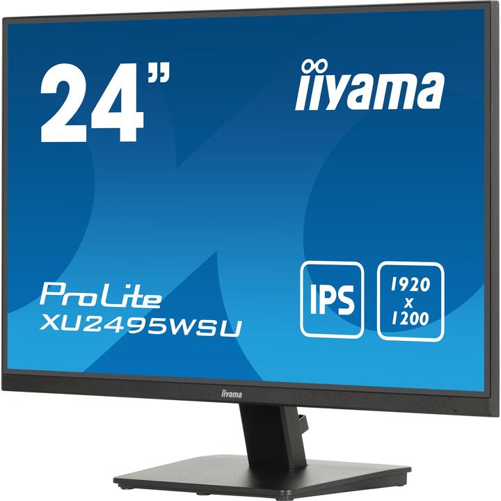 Image du produit iiyama 24.1IN ULTRA THIN IPS PANEL 1920X1200 4MS 300CD/M2 1000:1 1X (1920 x 1200 pixels, 24")