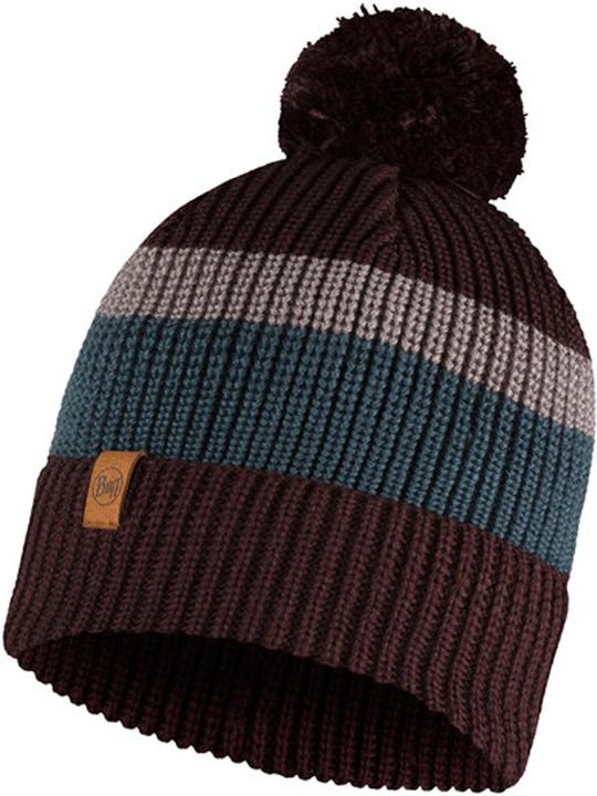 Actual product image Buff Knitted Hat Elon Maroon (One size)