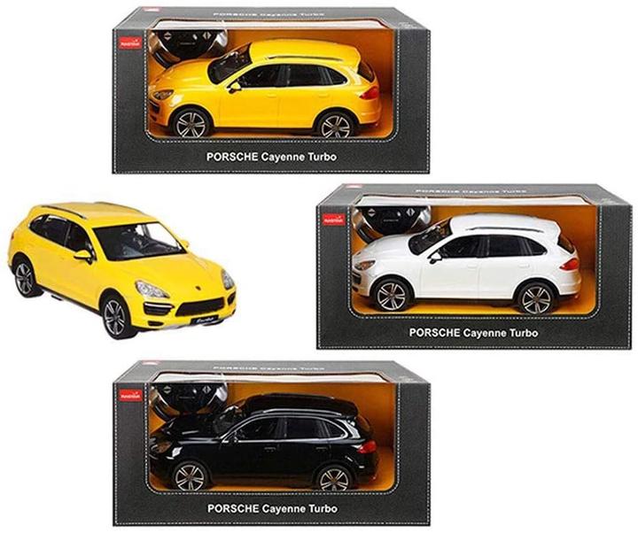 Image du produit Rastar R/C 1:14 Porsche Cayenne Turbo Noir/Blanc/Jaune