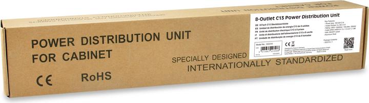 Image du produit equip Bâti de prises 1U8 IEC320C14, câble,si