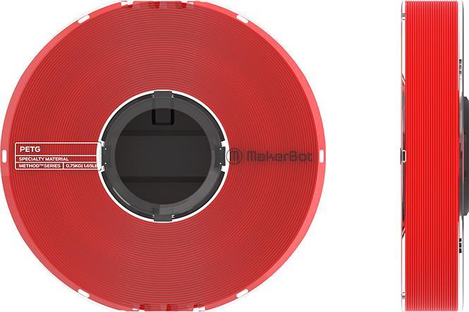 Actual product image Makerbot 375-0028A (PETG, 1.75 mm, 750 g, Red)