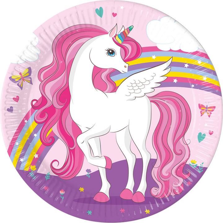 Produktbild Magni Pappteller Einhorn D23cm 8er FSC-Mix (8 x)