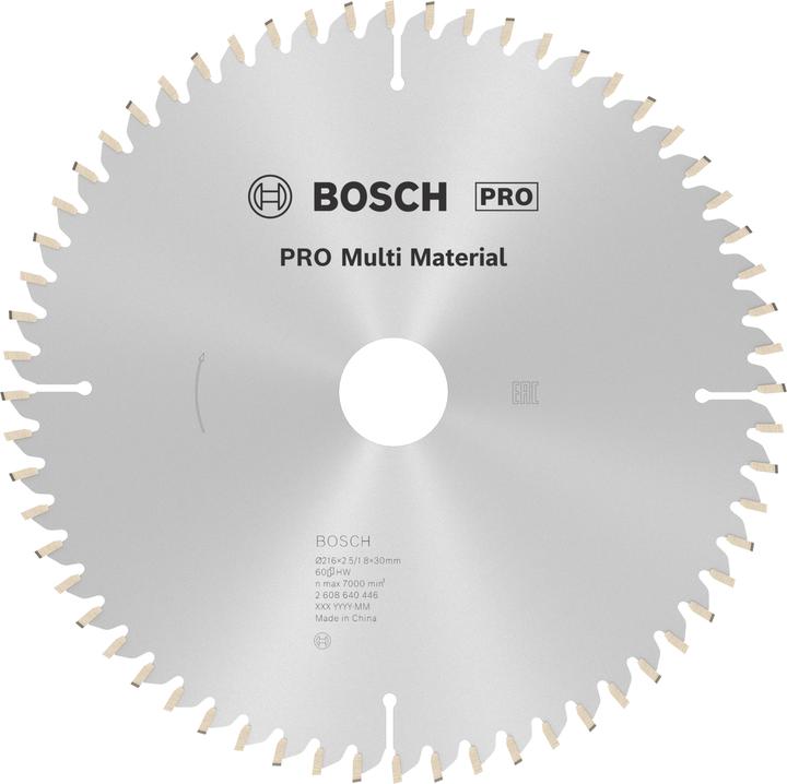 Produktbild Bosch Professional Zubehör PRO Multi Material Kreissägeblatt, 216 x 2,5 x 30 mm
