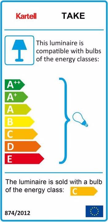 Label énergétique Kartell Prenez Lampada (E14)