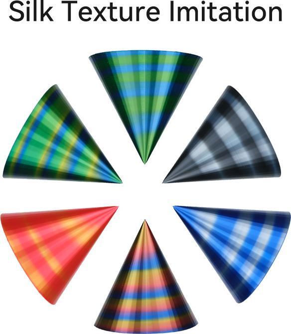 Actual product image eSUN ePLA-Silk Candy Red-Gold-Blue Filament 1.75mm 1Kg (PLA, 1.75 mm, 1000 g, Multicoloured)