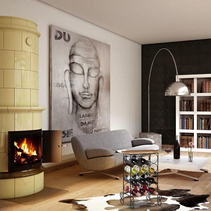 Actual product image Relaxdays Designer Wine Rack for 12 Bottles (46 x 37 x 64 cm, 12 Fl.)