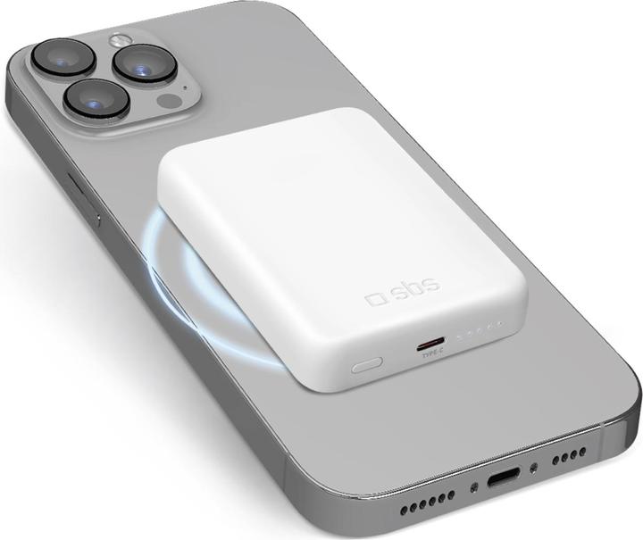 SBS Ultra-compact wireless 5,000 mAh power bank (5000 mAh, 20 W)