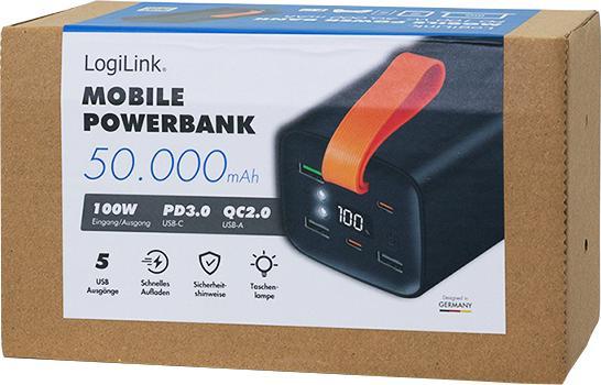 Produktbild LogiLink PA0351 (50000 mAh, 100 W, 100 Wh)
