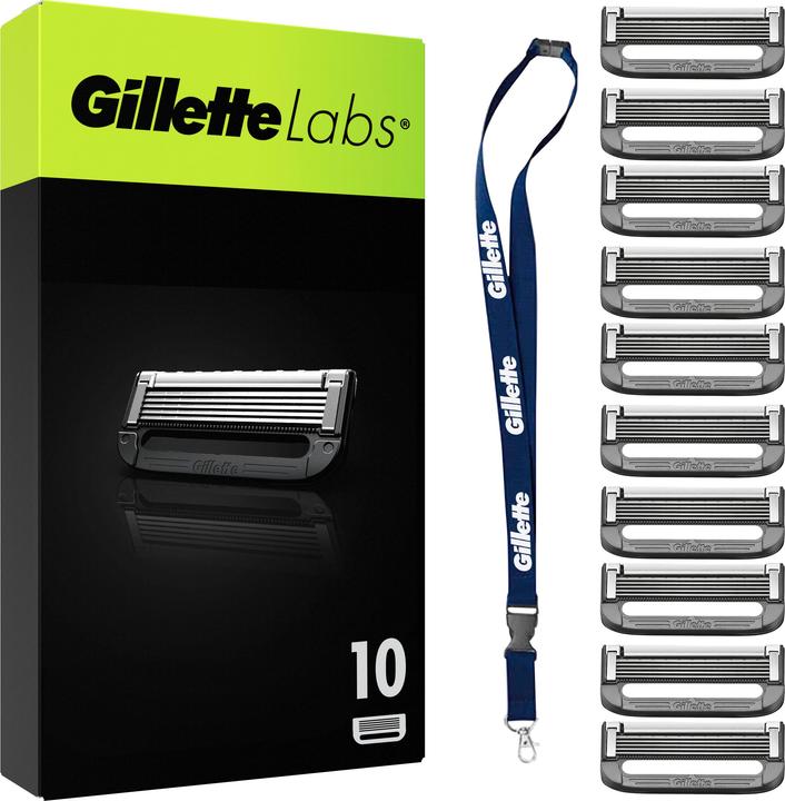Actual product image Gillette Labs Systemklingen 10er + Schlüsselanhänger Online Versandvariante (10 x)