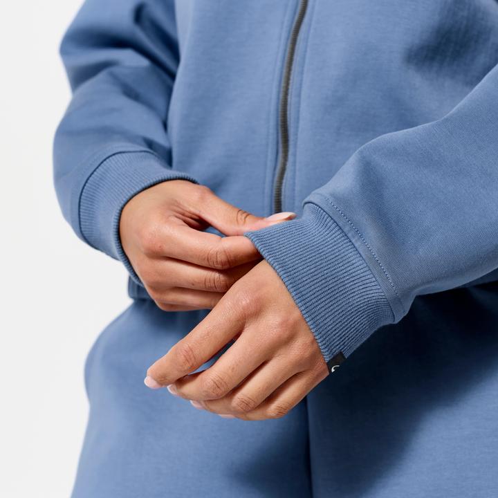 Immagine prodotto Domyos Bomberjacke mit Reissverschluss Damen blau mit weiss (XS)
