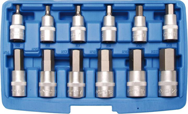 Produktbild BGS Bit-Einsatz-Satz (Innensechskant M5, Innensechskant M6, Innensechskant M8, Innensechskant M10, Innensechskant M12, Innensechskant M7, Innensechskant M14, Innensechskant M16, Innensechskant M17, Innensechskant M18, Innensechskant M19, Innensechskant M22)
