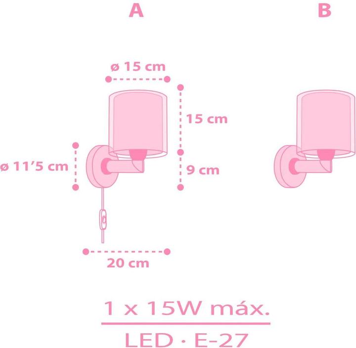 Image du produit Dalber Applique murale Unicorns (E27)