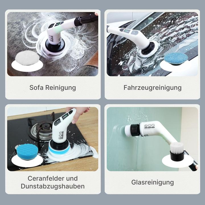 Immagine prodotto Hermex 7in1 Elektrische Reinigungsbürste Schrubber Reinigungswerkzeug Bürste Scrubber (1 pz.)